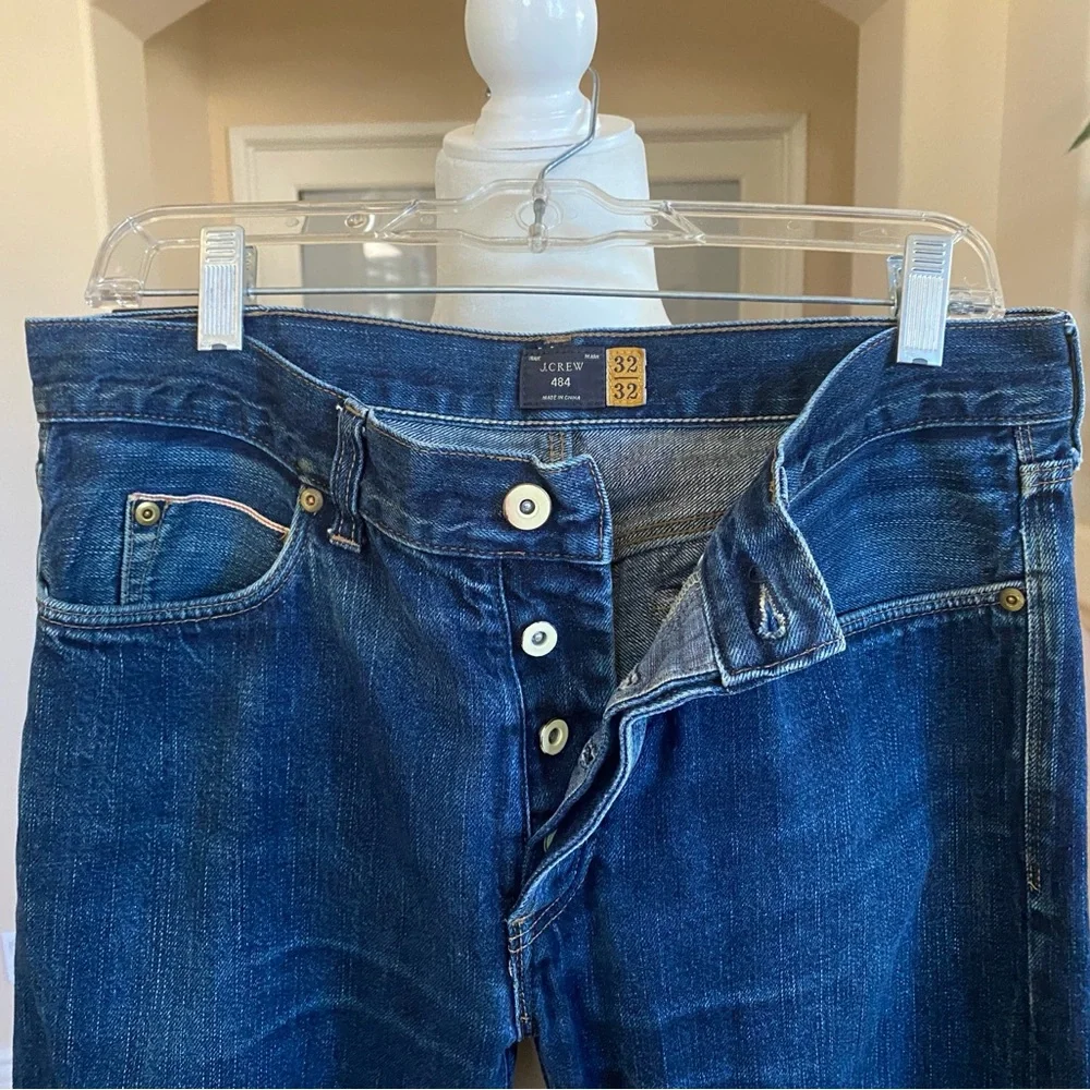 J. Crew Men's Dark Blue Slim Jeans
